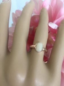 muttermilchschmuck rosegold ring mit muttermilch gefüllt