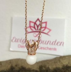 Muttermilch-Schmuck-Halskette-roségold-Krone-Prinzessin-ewig-verbunden-schweiz-top-preis-angebote-geschenkidee-geburt