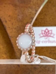 muttermilchschmuck roségold ring mit muttermilch